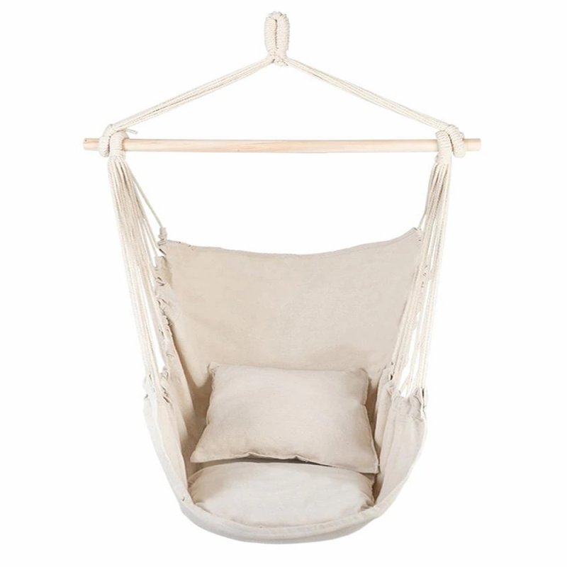 Hamak krzesło brazylijskie z poduszkami Ecru
