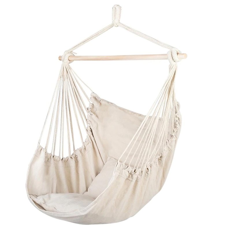 Hamak krzesło brazylijskie z poduszkami Ecru