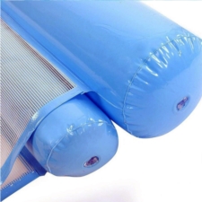 Hamak leżak wodny dmuchany z siatką Błękitny