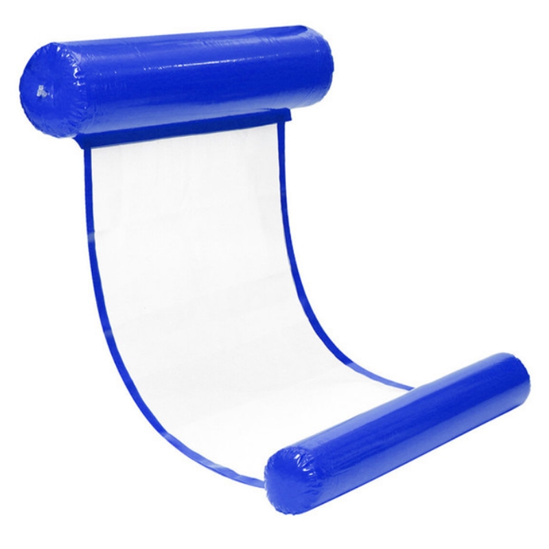 Hamak leżak wodny dmuchany z siatką Ciemny Niebieski