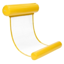 Hamak leżak wodny dmuchany z siatką Żółty