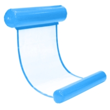 Hamak leżak wodny dmuchany z siatką Niebieski