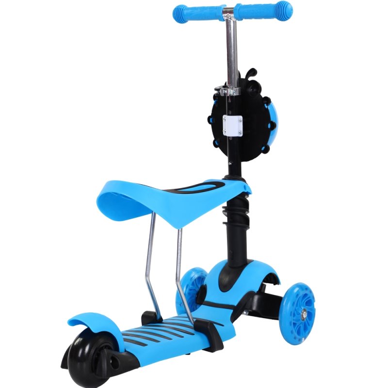 SDH175 Hulajnoga biedronka trójkołowa Niebieska