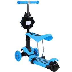SDH175 Hulajnoga biedronka trójkołowa Niebieska