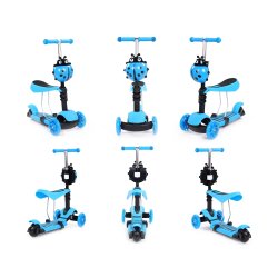 SDH175 Hulajnoga biedronka trójkołowa Niebieska