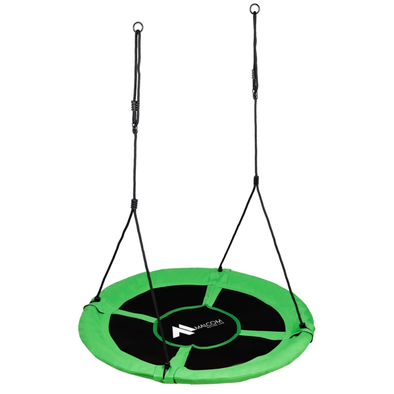 Huśtawka ogrodowa bocianie gniazdo Zielona 110cm