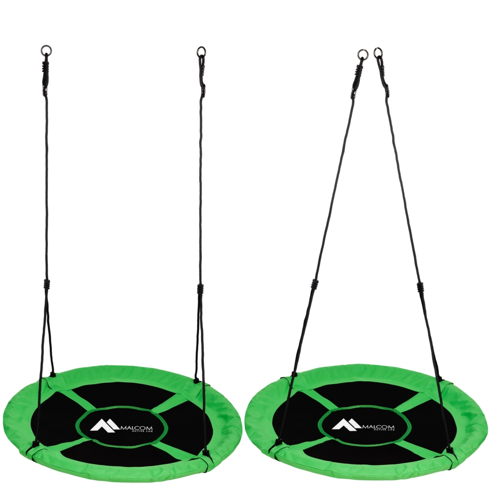 Huśtawka ogrodowa bocianie gniazdo Zielona 110cm
