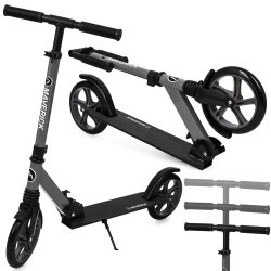 SDH160Grey Hulajnoga duża składana Szara