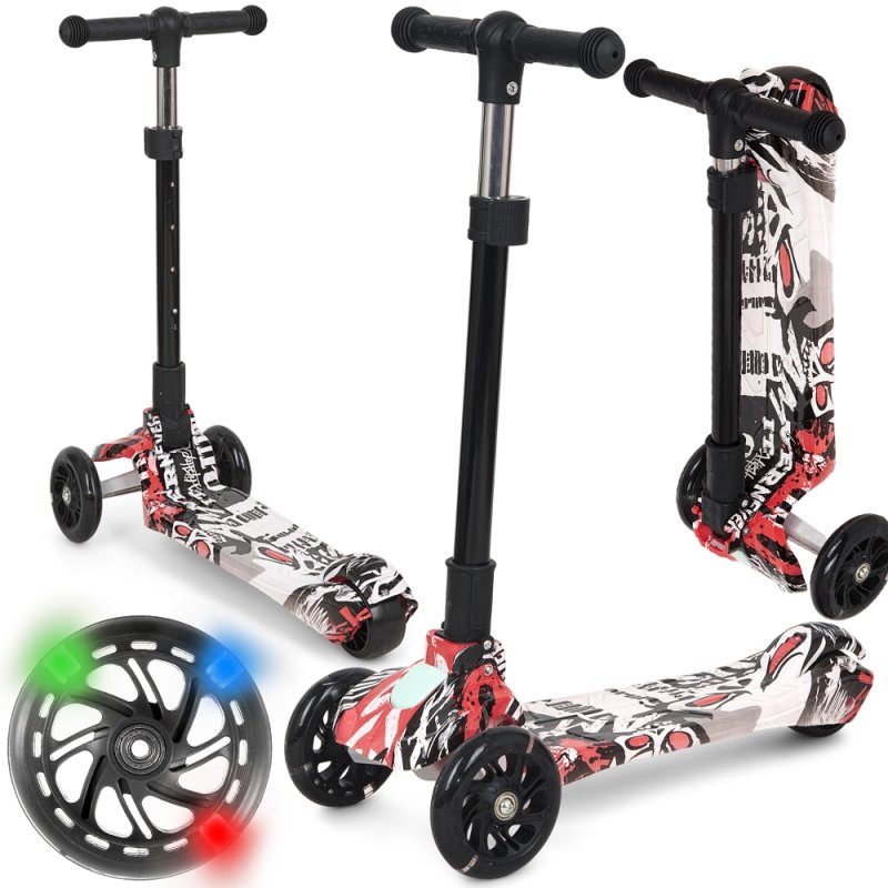 Hulajnoga trójkołowa balansowa LED