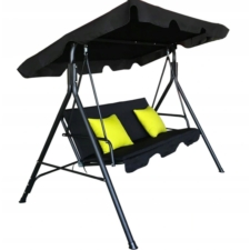 Huśtawka ogrodowa 3-osobowa z daszkiem + 2 Poduszki