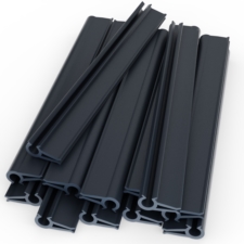 Klipsy do taśmy ogrodzeniowej HARD 19cm Antracyt 12 sztuk