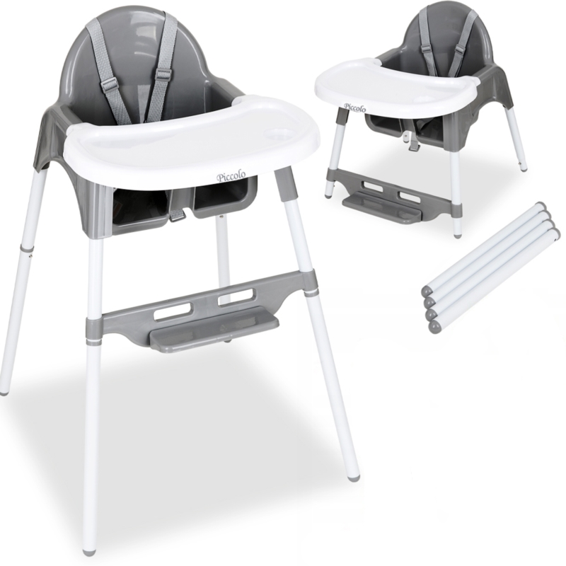 Krzesełko do karmienia Ciemny Szary