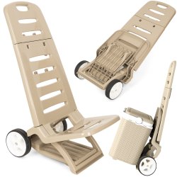 Krzesło plażowe z funkcją wózka