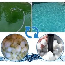 Kulki filtracyjne do basenu do pompy piaskowej 750g + Siatka