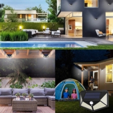 Lampa naścienna solarna z czujnikiem 100LED 100W