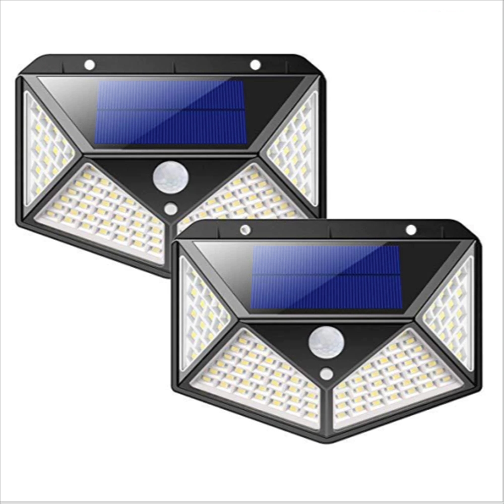 Lampa naścienna solarna z czujnikiem 100LED 100W