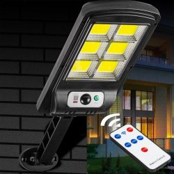 Lampa solarna naścienna LED 300W + Uchwyt + Pilot