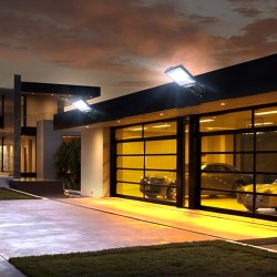 Lampa solarna naścienna LED 600W + Uchwyt + Pilot