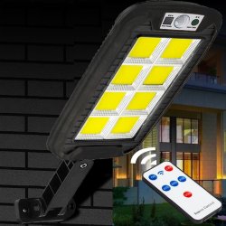Lampa solarna naścienna LED 600W + Uchwyt + Pilot