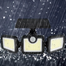 Lampa solarna zewnętrzna LED z czujnikiem zmierzchu + Pilot