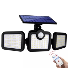 Lampa solarna zewnętrzna LED z czujnikiem zmierzchu + Pilot