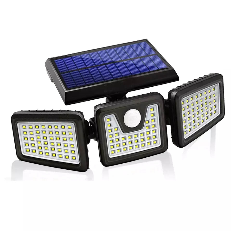 Lampa solarna zewnętrzna LED z czujnikiem zmierzchu + Pilot