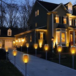 Lampa solarna Pochodnia z płomieniem LED x6