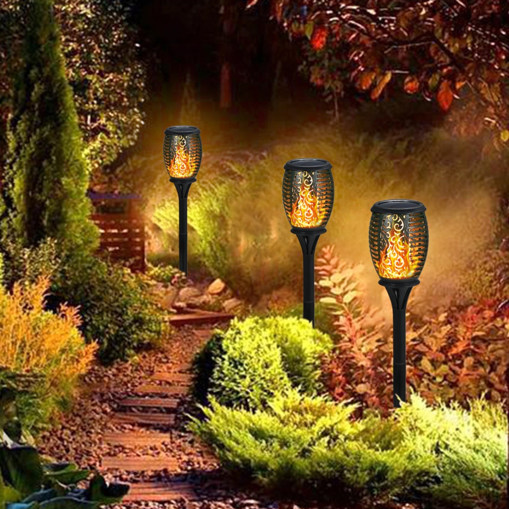 Lampa solarna Pochodnia z płomieniem LED 6 sztuk