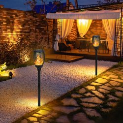 Lampa solarna Pochodnia z płomieniem LED x6