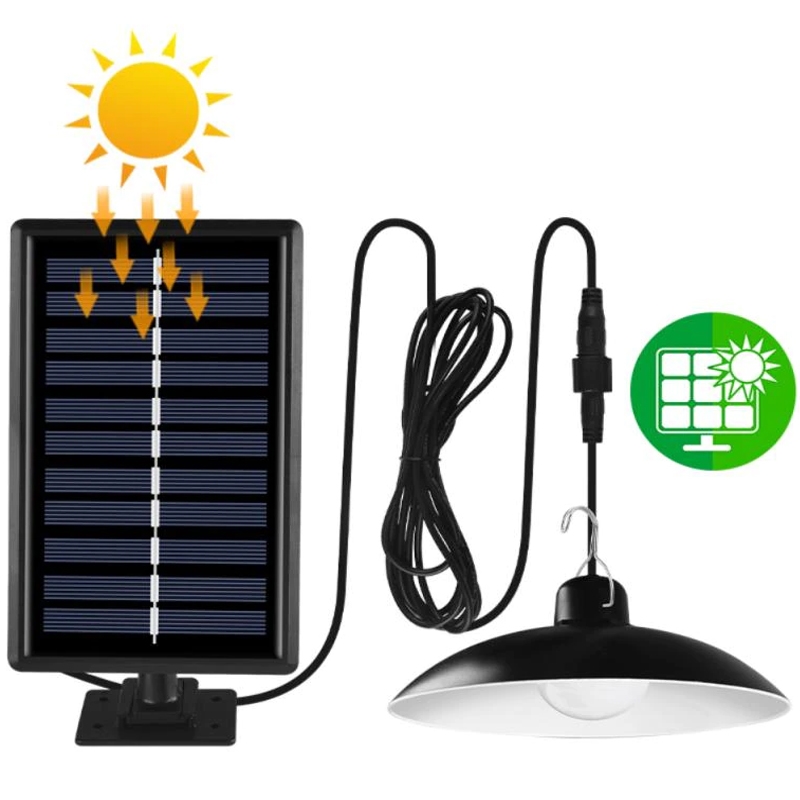 Lampa solarna wisząca żyrandol 30LED + Pilot
