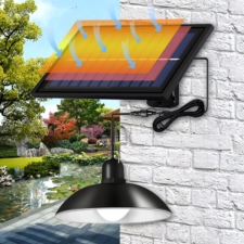 Lampa solarna wisząca żyrandol 2x30LED + Pilot