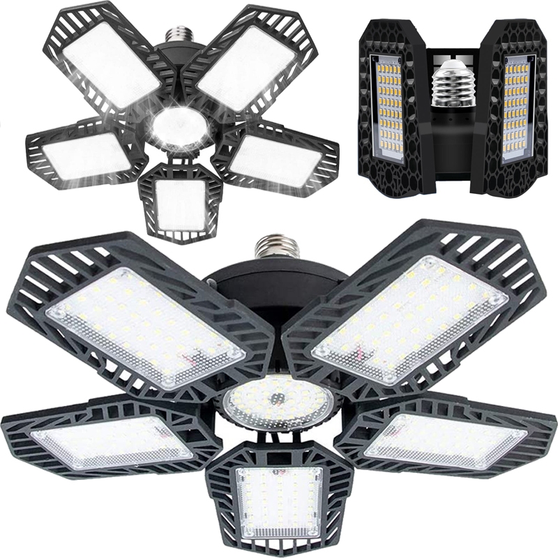 Lampa warsztatowa robocza sufitowa 5-skrzydłowa 80W