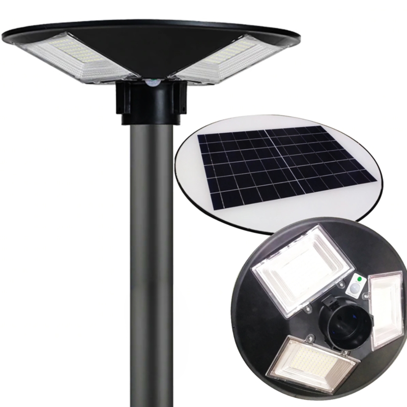 Lampa solarna, latarnia ogrodowa LED z czujnikiem ruchu 300W + Pilot