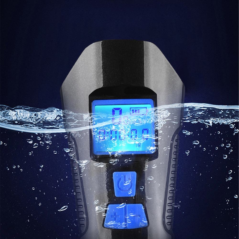 Lampka rowerowa LED z licznikiem Przód + Tył USB