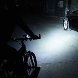 Lampka rowerowa USB LED z licznikiem Przód + Tył