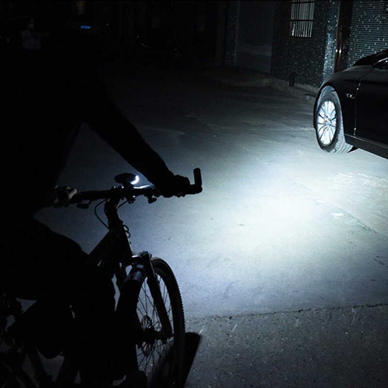 Lampka rowerowa USB LED z licznikiem Przód + Tył