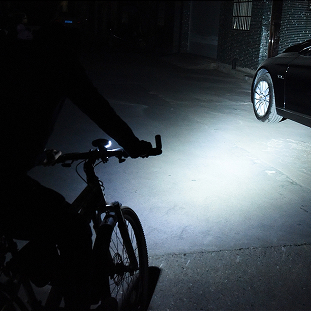 Lampka rowerowa LED z licznikiem Przód + Tył USB