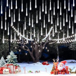 Lampki świąteczne Meteory imitujące padający śnieg IP44 288LED Biały Zimny