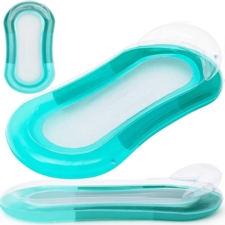 Materac do pływania leżak wodny dmuchany Zielony 178x70cm