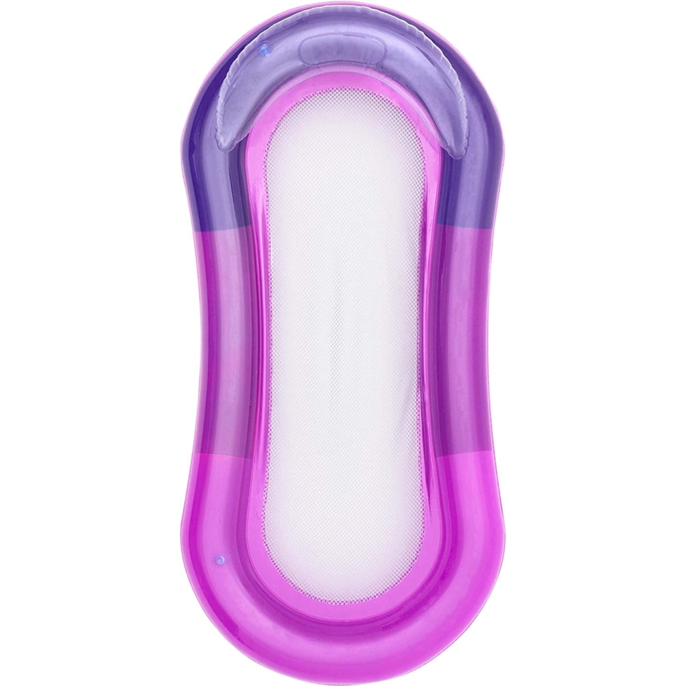 Materac do pływania leżak wodny dmuchany Fioletowy 178x70cm