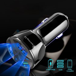 Ładowarka samochodowa do telefonu 3x USB QC 3.0
