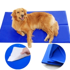 Mata chłodząca dla psa zwierząt Niebieska 90x50cm