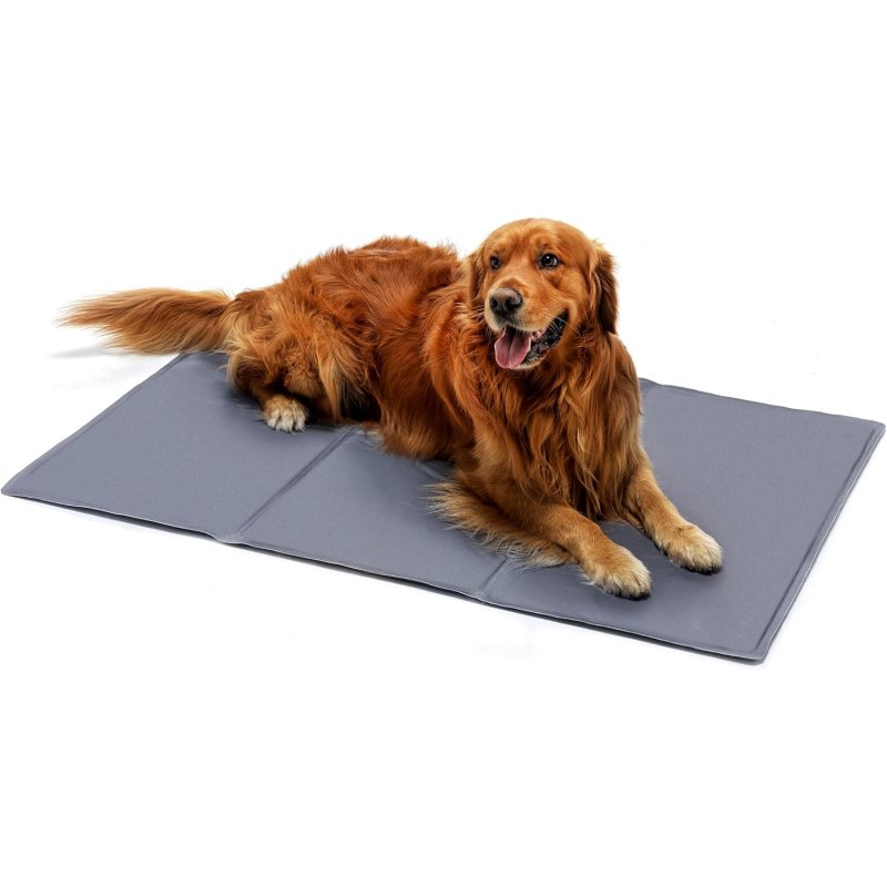 Mata chłodząca dla psa zwierząt Szara 90x50cm
