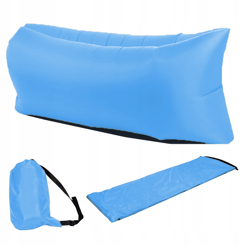 Materac Lazy Bag air sofa dmuchana Błękit 190x70cm