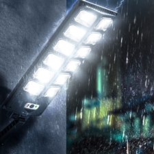 Lampa LED latarnia solarna uliczna 1200W + Czujnik zmierzchu i ruchu + Pilot