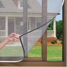 Moskitiera na okno Czarna 130x150cm + Rzep