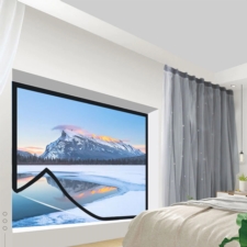 Moskitiera na okno Czarna 130x150cm + Rzep