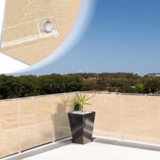 Osłona balkonowa Beżowa 3x0,75m + Linka