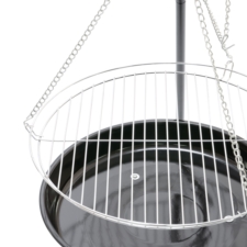 Grillogrodowy wiszący na trójnogu ruszt + Palenisko