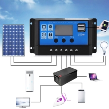 Panel słoneczny bateria słoneczna 100W + Regulator + Czujnik zmierzchu